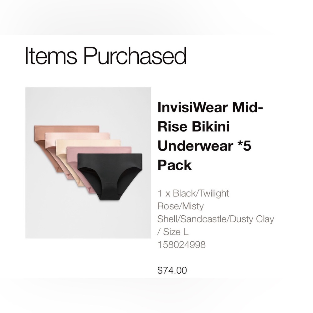 NEW Lululemon InvisiWear Mid-Rise Bikini - 4